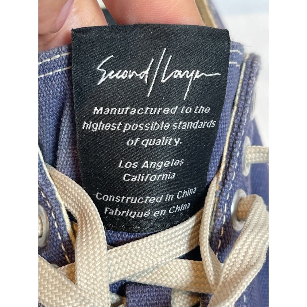 Second / Layer x Article No Sneakers AN1007 Low Top Shoes Blue Mens US 6 - Picture 7 of 8